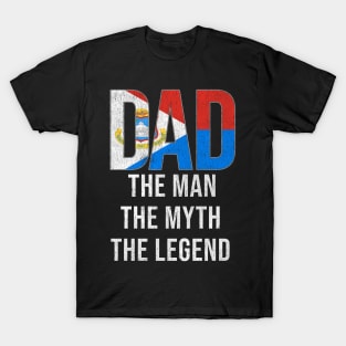 St Sint Maartener Dad The Man The Myth The Legend - Gift for St Sint Maartener Dad With Roots From St Sint Maartener T-Shirt